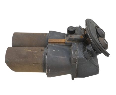 A pair of German Luftwaffe D.F. 10x80 flak binoculars - maker marked 'cxn' for Emil Busch A-G, Optische Industrie, Rathenow, 