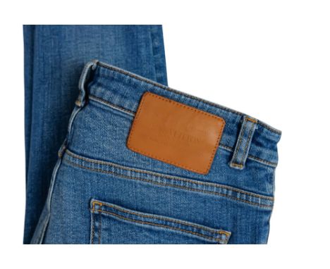 A pair of Louis Vuitton denim jeans - size 38 (UK size 10), length 92cm.