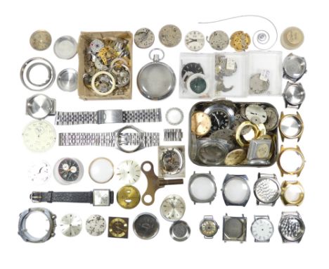 A quantity of assorted watches and pocket watch parts. (qty)