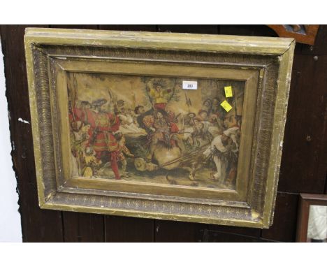 19th century gilt framed print, 67 x 52 cm