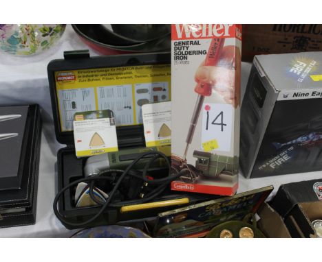 Weller solder iron and corner sander