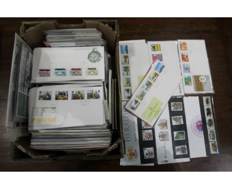 Box of First Day covers and presentation packs (100+)