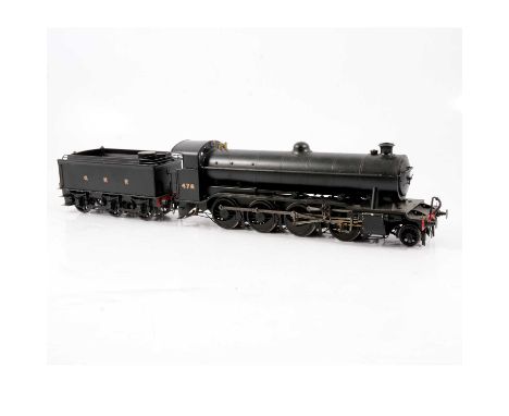 A well made kit-built O gauge model railway locomotive by Michael Edge 1988, GNR 2-8-0, 478, with tender, motor fitted.