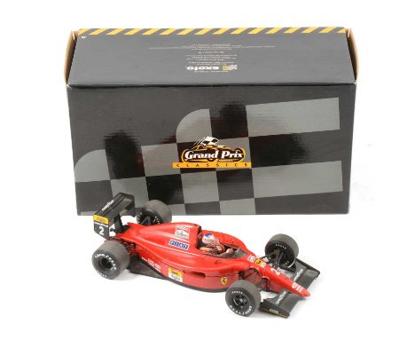 Exoto 1:18 scale model, Ferrari 641/2, Nigel Mansell, boxed. Condition report:The top of the top body does not sit quite flat