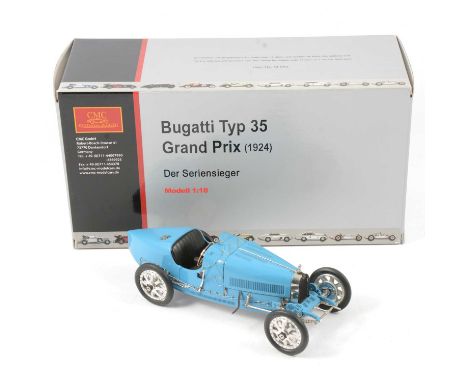 CMC Exclusive Modelle 1:18 scale model, Bugatti Type 35 Grand Prix (1924), boxed.Condition report:The model is a little dusty