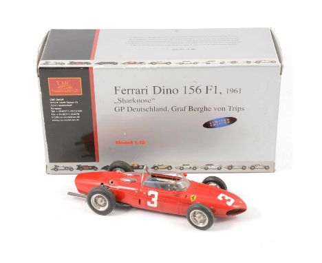 CMC Exclusive Modelle 1:18 scale model, Ferrari Dino 156 F1, 1961, Sharknose, no.3, boxed.Condition report:The model is dusty