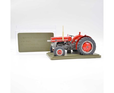 G&amp;M Farm Models / Tractoys.FR model Massey Ferguson 135 tractor, 1:16 scale, serial 7-092, cased with outer card box.