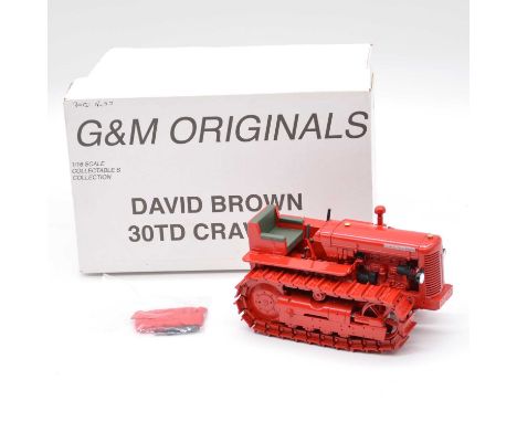 G&amp;M Original model David Brown 30TD Crawler, 1:16 scale, boxed with certificate, no.30 of a limited edition of 50. 