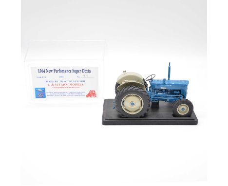 G&amp;M Farm Models / Tractortoys.fr 1:16 scale model Fordson 1964 New Performance Super Dexta tractor, no.99 in a limited ed