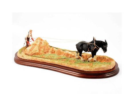 Border Fine Arts sculpture, 'Clean Sweep', by R.J.Ayres, limited edition 637/950, 50cm width, with certificate and box.