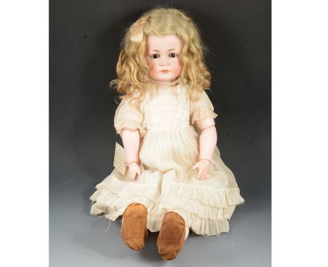 Simon &amp; Halbig for Kammer Reinhardt 117A, 'Mien Liebling / My Sweet Darling' bisque head doll, with sleeping eyes, closed