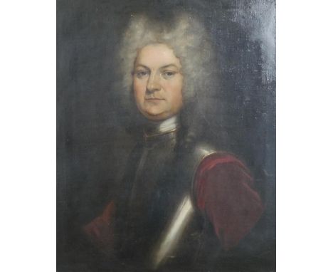 &nbsp;British School, late 17th / early 18th century portrait of a gentleman Unsigned. oil on canvas. H.90 W.75cm