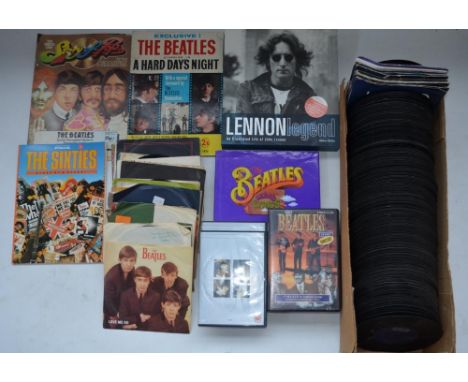 Collection of Beatles and band members vinyl record singles and LPs to include The White Album (No 0418795 with original band