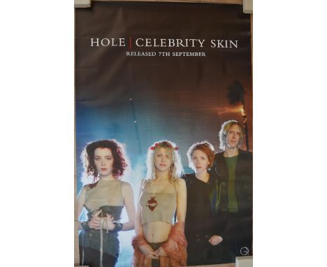 Four original posters to include Madonna Max Factor cosmetics (180x120cm), Michael Jackson (Blood On The Dance Floor) and ano