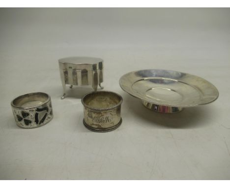 Victorian hallmarked Sterling silver napkin ring inset with clover and harp Connemara marble decoration by Joseph Cook &amp; 