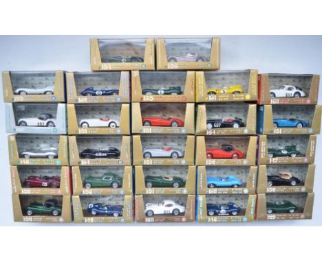 Twenty seven Brumm Oro 1/43 scale diecast model Jaguar car models, contents at least near mint, boxes at least good. 