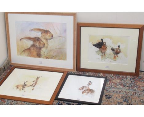 Kate Wyatt (British Contemporary); 'Hwaete &amp; Heope' ltd.ed colour print of 295, signed in pencil and Ap 19/30, 36cm x 53c