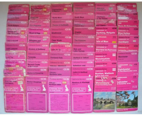 Collection of 111 Ordnance Survey maps, Landranger etc 