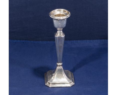 A small silver candlestick