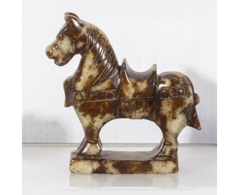 A Chinese jade carving of a horse