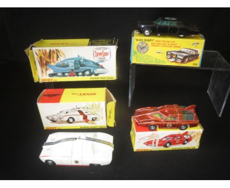 Boxed, Corgi "Black Beauty" The Green Hornet, crime fighting car; Boxed Dinky Maximum Security Vehicle, from the TV series Ca