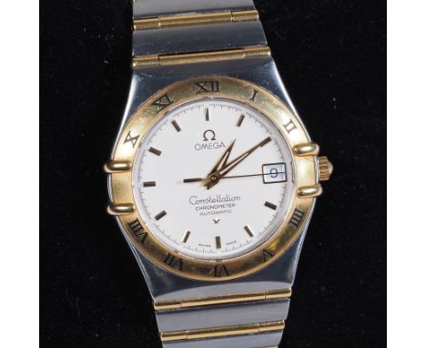 OMEGA Constellation Chronometer Automatic, 35mm, Stahl-Gold, 2006Schweizer Herrenarmbanduhr von Omega, Automatik Uhrwerk mit 
