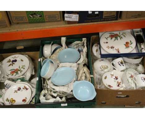 20th Century Poole pottery dinner service and a quantity of Royal Worcester Evesham ceramics