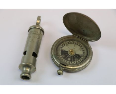 A World War One / WW1 Compass Dated 1915 By Short &amp; Mason Ltd London, Marked With The Broad Arrow, Together With A Milita