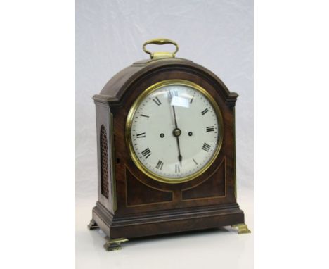 Good quality 19th Century Oak cased Bracket Clock with Fusee movement, signed "Edwd Bird Bristol", with Bell, Pendulum &amp; 