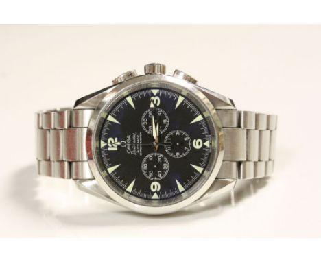 Boxed Gents Stainless Steel "Omega Railmaster Automatic Chronometer" ref 2512.52.00 with sweep hand, black dial &amp; three s
