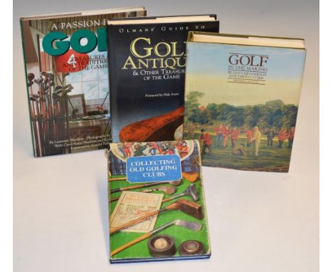 Golf Collecting Reference Books - one signed (4) - to incl Henderson and Stirk classic -"Golf In The Making" revised edition;