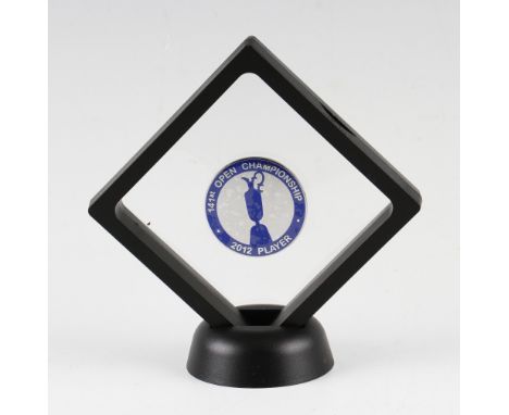 2012 Official R&A Open Golf Championship Players Enamel Badge - won by Ernie Els - played at Royal Lytham and St Anne's GC - 