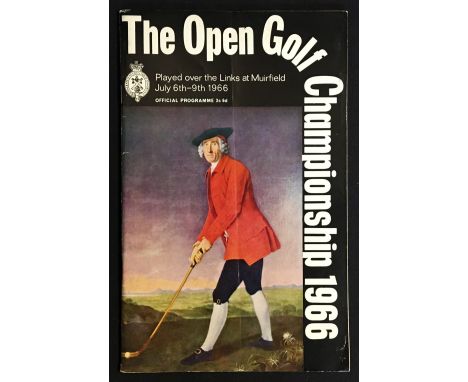 1966 Official Muirfield Open Golf Championship programme - won by Jack Nicklaus for the first time c/w 3x draw sheet tokens f