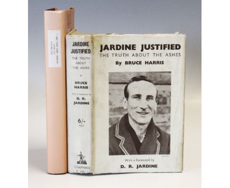 Cricket - Two Cricket Bodyline Related Books including Jardine Justified the truth about the Ashes by Bruce Harris, first edi