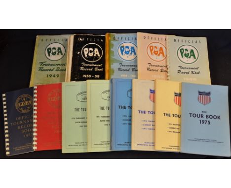 The Professional Golfers Association of America (PGA) collection of "Official Tournament Record Book" (12) - to incl 1949, 19