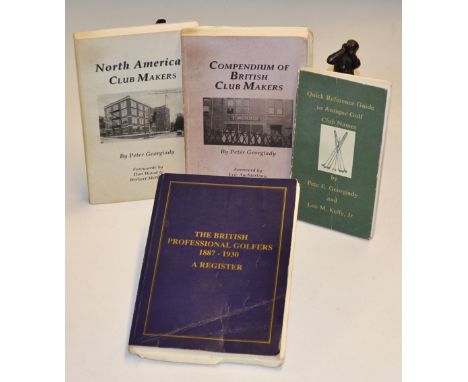 Georgiady, Peter and Alan Jackson golf reference books (4) - to incl 2x Peter Georgiady "North American Club Makers"1st ed 19