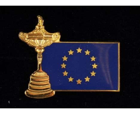 2006 European Ryder Cup Enamel profile pin badge - played at the K Club Ireland in original box 