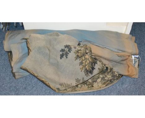 Two pairs of machine tapestry curtains, circa 1900