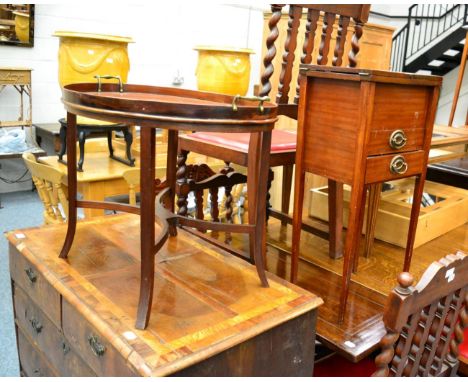 An 18th century walnut chest of drawers 