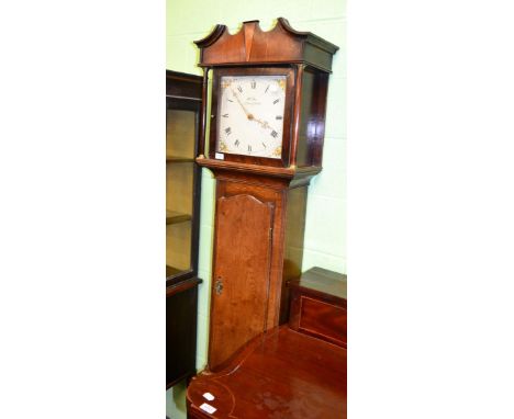 An oak thirty hour longcase clock, early 19th century