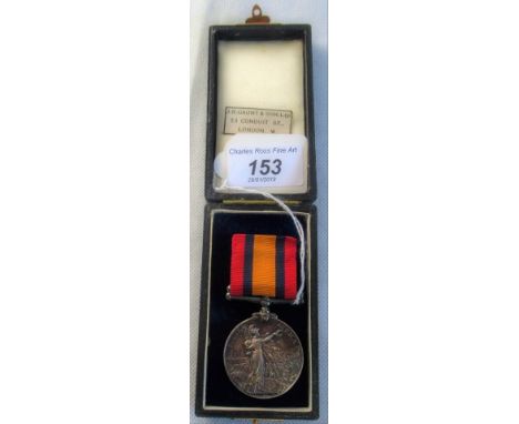 A Queens South Africa medal to Nursing Sister M. M. Horder, awarded for service during the Boer War (1899-1902). Condition Re