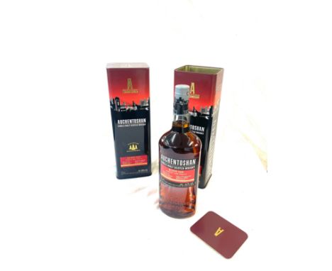2 Brand new sealed Auchentoshan Blood Oak Scotch Whisky, 1 litre bottle 