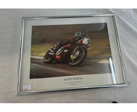 Framed barry sheen by dion pears print 21 inches wide 16 inches tall 