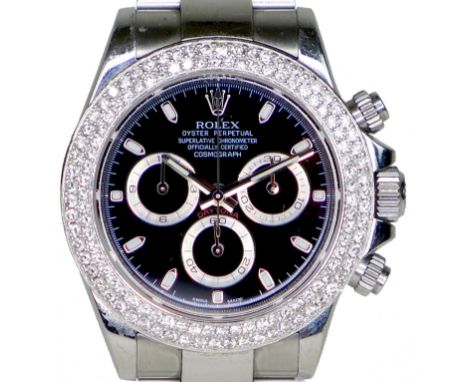 CATALOGUE AMENDMENT: Reference should have been 116520 (Rolex caliber 4130) not the older reference 16520 (Zenith caliber 403