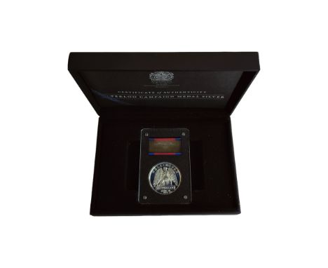 WATERLOO CAMPAIGN MEDAL SILVER WITH CERTIFICATE IN BOX AND A BRONZE WATERLOO CAMPAIGN MEDAL IN PART PRESENTATION PACK 