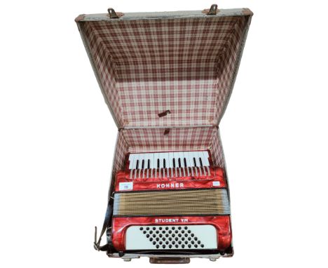 CASED HOHNER JUNIOR ACCORDIAN 
