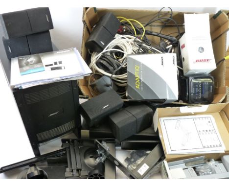 BOSE HOME THEATRE SPEAKER SYSTEM and associated items, ETC