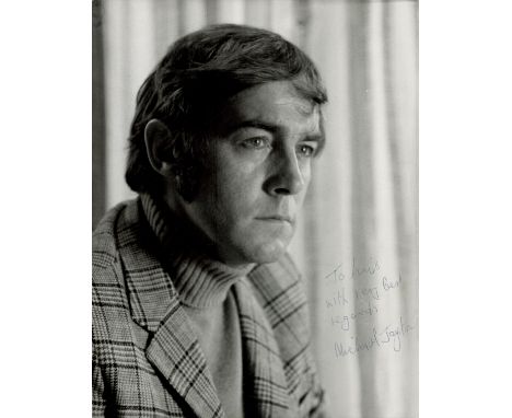Michael Jayston signed 10x8 black and white vintage photo dedicated. Good condition. All autographs are genuine hand signed a