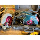 (1) Black & Decker Wood Hawk Electric Circular Saw w/ Sighting Window, Model C2020, (1) Skil Saw 7-1