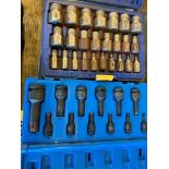 (1) Impact Socket Set, (1) Hex Multi-Spline Screw Extractor Set